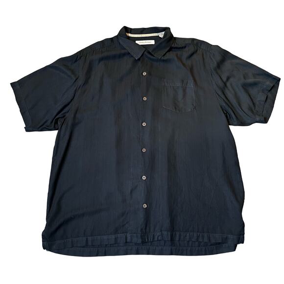 Tommy Bahama Men's XL 100% Silk Embroidered "Shot In The Dark" Casual Shirt - Picture 3 of 4